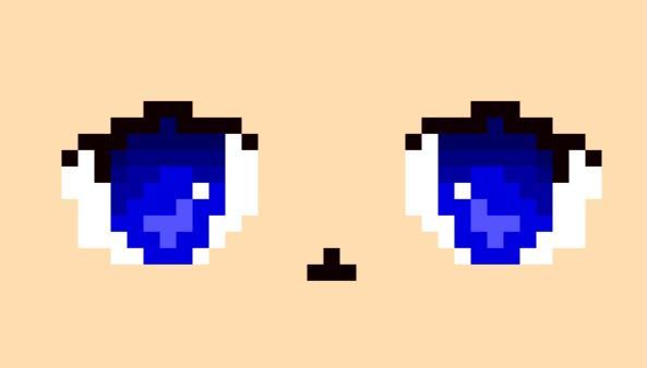 ドット絵を練習しているものです 目を描いてみてもどこか不気味 Yahoo 知恵袋