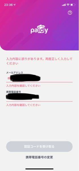 ペイディに新規登録をしようとしたらこのように 入力内容に誤りがあり Yahoo 知恵袋