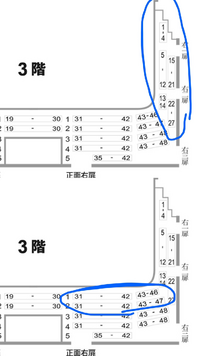 新橋演舞場についての質問です 3階右列15番と3階左列4番どちらの方が見え Yahoo 知恵袋