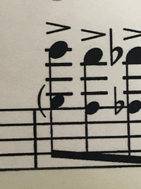 トロンボーンの楽譜です このカッコみたいなのって 下の音符だけカッコついてる Yahoo 知恵袋