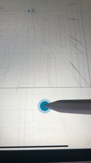 Apple pencilを使うと、ペン先に青いポイントが出てしまいます。消し方をご存知の方教えてください。 