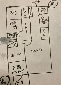 家相に詳しい方にお尋ねです この間取りの玄関は欠けにあたりま Yahoo 知恵袋