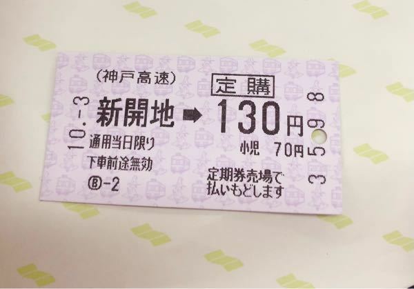 神戸電鉄の「定期券購入乗車証」について質問です。 - .新開地駅に