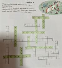 英語の病院の科のクロスワードが分からなくて困っています どな Yahoo 知恵袋