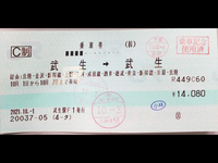 北陸線、武生から武生までの一周する切符を買って利用しました。自動改札が利用できず不便でした。 そこで東京・新幹線・米原の部分を東海道線にして発券して貰っていたら自動改札対応の切符(８５mm)が発券可能だったのでしょうか。
