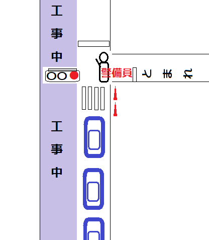 道路工事区間で 長い片側通行区間に 警備員の指示に従い進入したとこ Yahoo 知恵袋