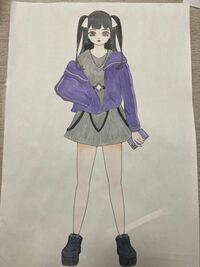 部活の卒業制作で画像の様な女の子のイラストを制作しています Yahoo 知恵袋
