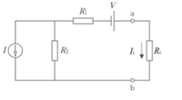 添付した図でa-b端から左に対しテブナン等価回路を作成した時テブナン等価電圧源Vとテブナン等価抵抗Rを来めよ
という問題の答えを教えてください 