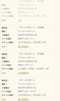 ディズニーチケット - 日付変更したいです大人2枚子供一枚あるんです