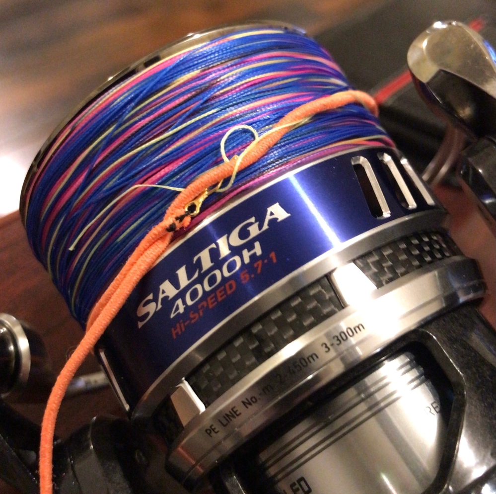 10ソルティガ.5000H.4500替えスプール、PEライン付きです
