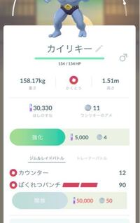 ポケモンgoの ばくれつぱんちの隣のゲージみたいな赤色の線は２つですが他のポ Yahoo 知恵袋