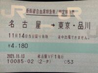 新幹線のチケット購入して1枚しか出てきませんでした。 - 窓口に