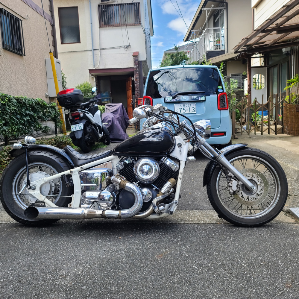 ドラッグスター400について質問ですノーマルから画像のように