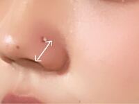 鼻ピリングについて ホールから先端の部分までが10mmあります Yahoo 知恵袋