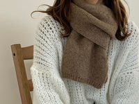 このようなマフラーを棒針編みで作りたいのですが どのくらいの糸と Yahoo 知恵袋