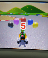 マリオカート7でふうせんバトルをしていたら 偶然ですが下の写真のようになりま Yahoo 知恵袋