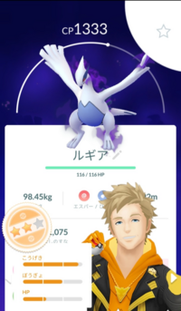 ポケモンgoでさっきサカキを倒して入手したシャドールギアがこの個体 Yahoo 知恵袋