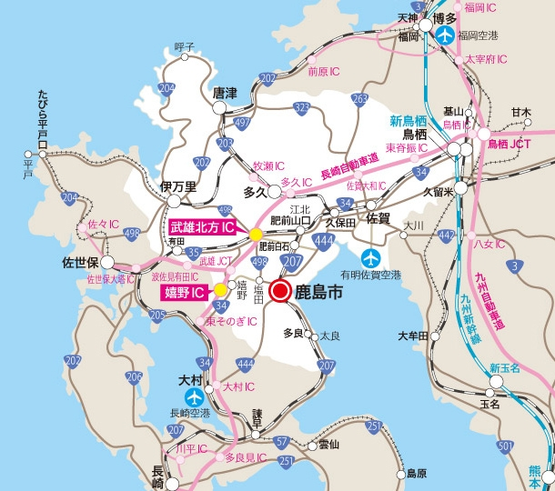 長崎自動車道は何故鹿島・太良経由ではなくて嬉野・大村経由なのですか？ 今後西側経由で九州新幹線長崎ルート(武雄温泉〜長崎間)が開業するみたいなのですが。