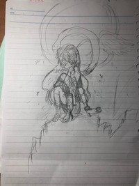 廃材の山に座っている女の子の絵を書きたいのですが 上の変な生き物 Yahoo 知恵袋