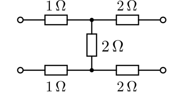 この回路のZ行列とY行列の求め方を教えてください。