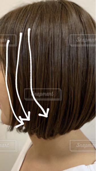 これは拾い画像なのですが、自分は髪の毛のこの部分だけ後ろにうねってしまいます。 ヘアアイロンをしたりトリートメントつけたりしてるのですが治りません。 いい方法はありますか？？