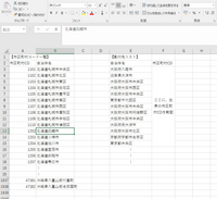 エクセルで 東京 関東 大阪 関西 といったように項目を自動にグループ Yahoo 知恵袋