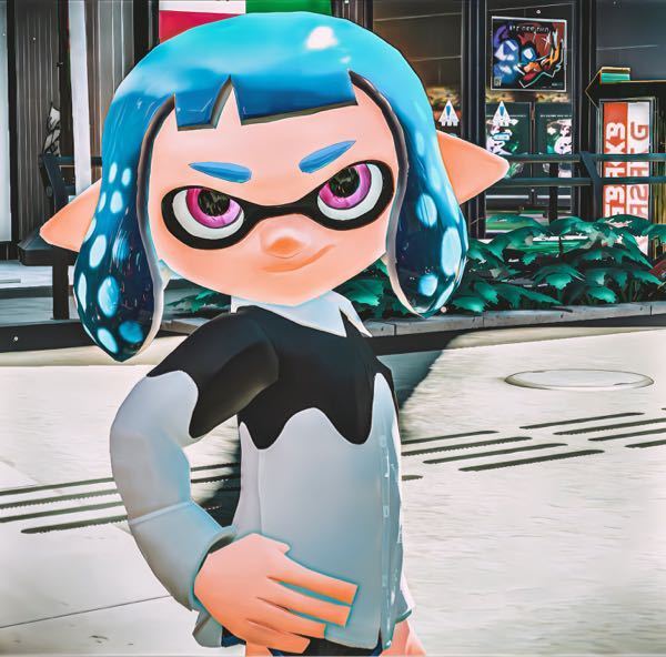 これはスプラトゥーンというゲームの画像なのですが、こんな感じの透明感があるみ... - Yahoo!知恵袋