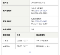 佐川急便の荷物が輸送中のままです 昨日発送されて今日の Yahoo 知恵袋