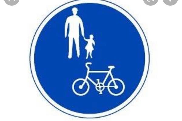 この標識は、普通自転車と歩行者以外は通行できないことを示しています 
