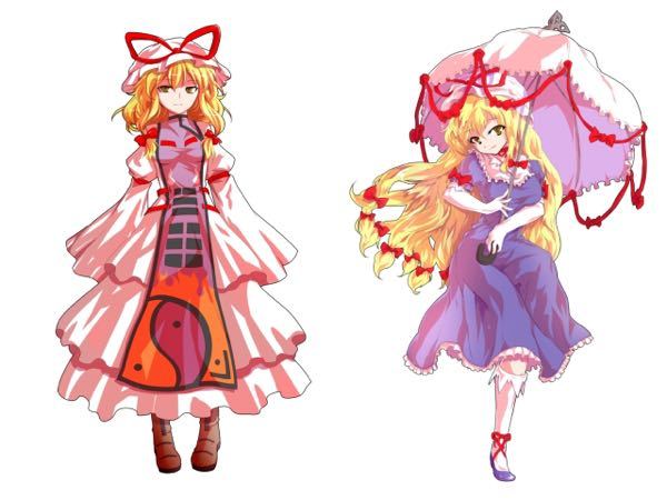 東方project八雲紫の衣装について 八雲紫に関するイラスト Yahoo 知恵袋