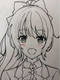 自分で描いたイラストですが このキャラクターは 明るくて積極的な高校2年 Yahoo 知恵袋