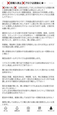 メルカリですごいプロフィールの人を見かけたんですけど、これよりすご