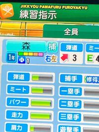 パワプロの栄冠ナインについて毎月ある各選手の練習指示を決める場面で選手に Yahoo 知恵袋