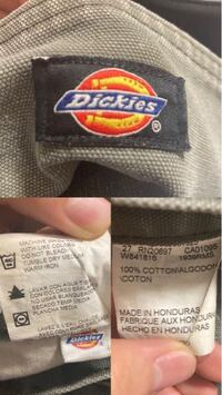 古着屋でDickiesのパンツを買ったのですが全くいつのかが分からなくて 