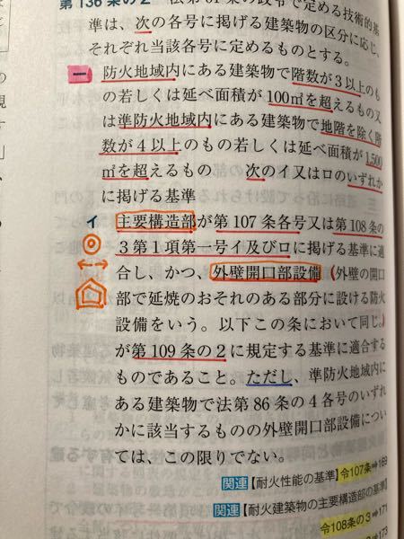 一級建築士、法規 - 法令集への書き込みですが、写真のようなか