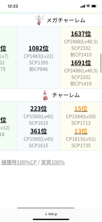 これってなんで順位が違うんですか スーパーリーグの方ですポケモンg Yahoo 知恵袋