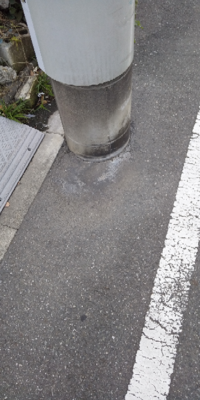 電柱の下に白い粉 みたいなのがあるんですけどこの正体ってなんですか 乾 Yahoo 知恵袋