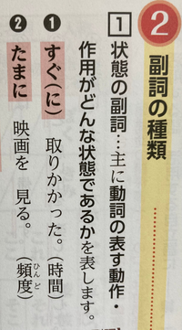 中学校 国語の文法について質問です 副詞についてです 文法のテキス Yahoo 知恵袋