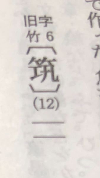 写真の「筑」の12画目が横一になっている漢字と 「俊」のにんべんの部分がぎょうにんべんになっている漢字の読み方を音読み 訓読み含めて全て教えて下さい