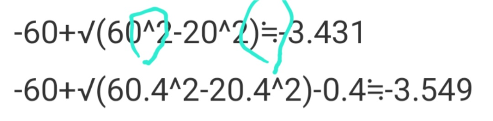 この数式の青丸の意味はなんですか？ 1つ目は自乗だと 思うのですが2つ目は？？