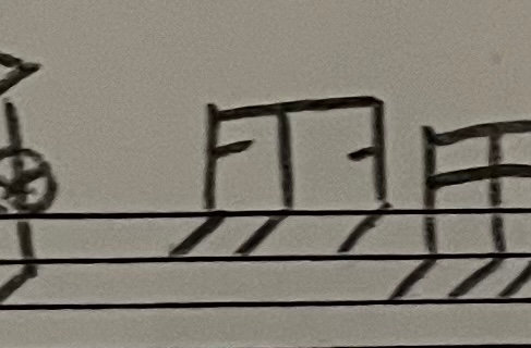 ドラムの譜面です。これはどんなリズムですか？？