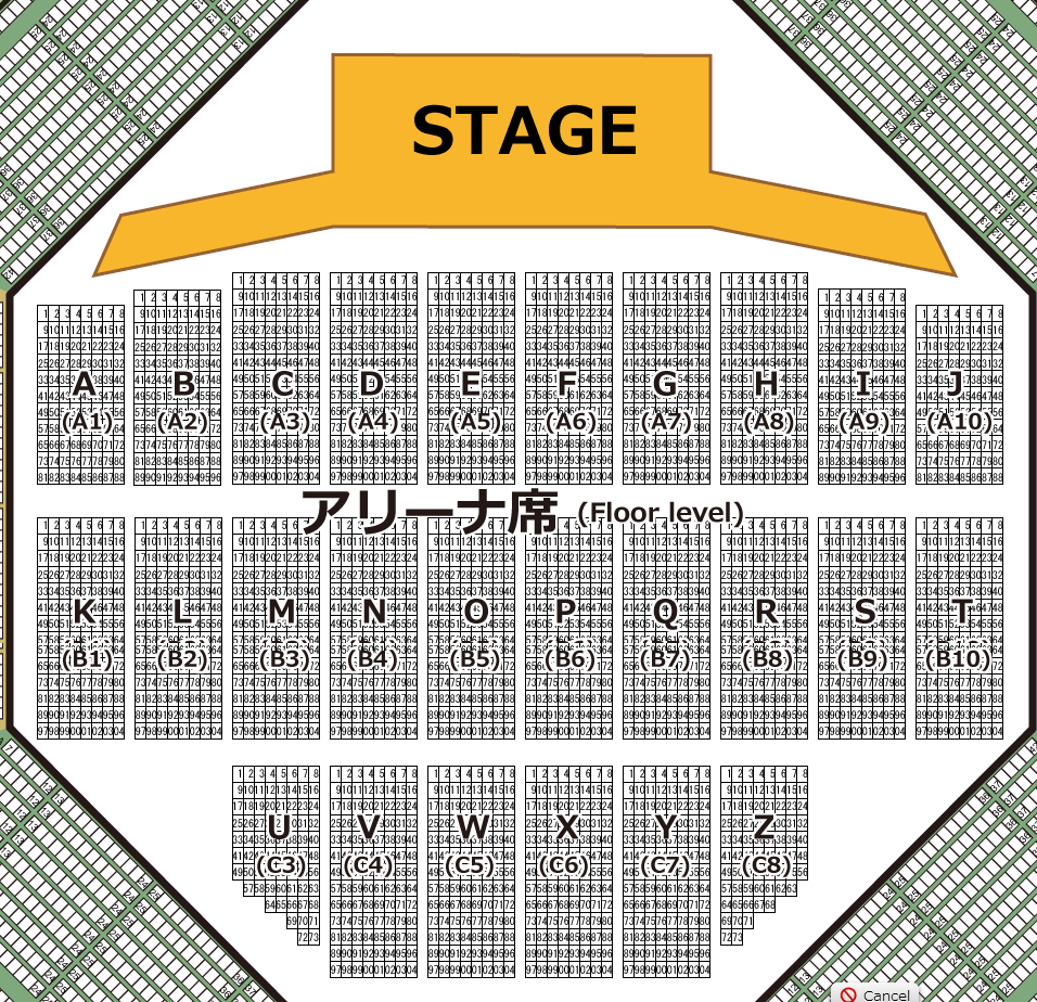 8/31レベッカ 武道館 アリーナ13列