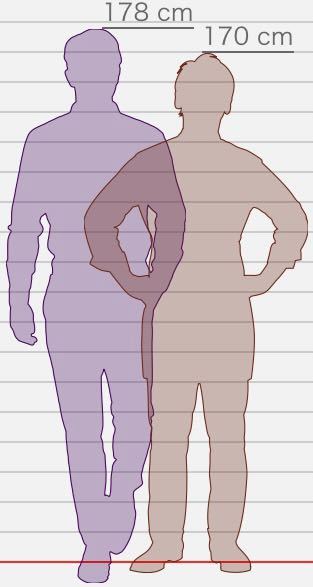 男の身長、178cmと170cmの差は地味にデカイですか？