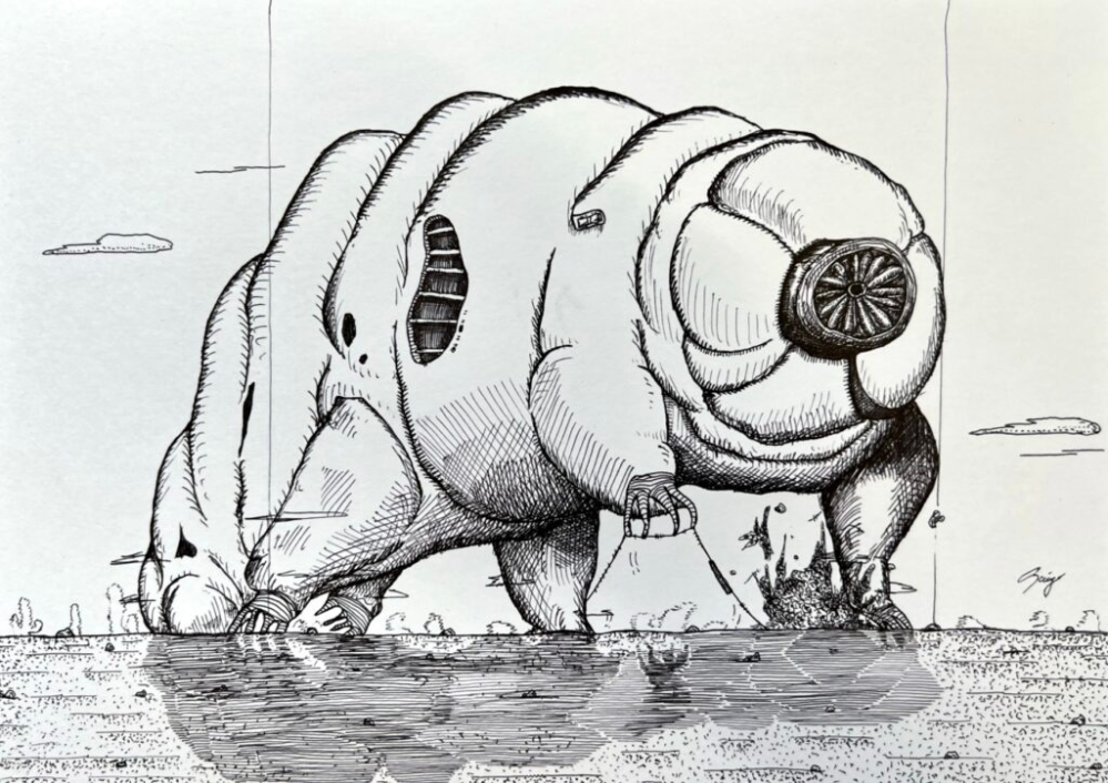 イラスト評価お願いします ボールペン画で 一発描きです 下書きはし Yahoo 知恵袋