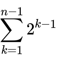 計算の仕方知りたいです 初項1 項比2 項数n 1の等比数列 Yahoo 知恵袋