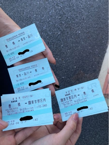 新幹線のチケットを大人2枚分買いました。そしたら8枚チケットが発券 