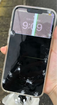 液晶割れてますが大丈夫な方（iPhone14 128GB）