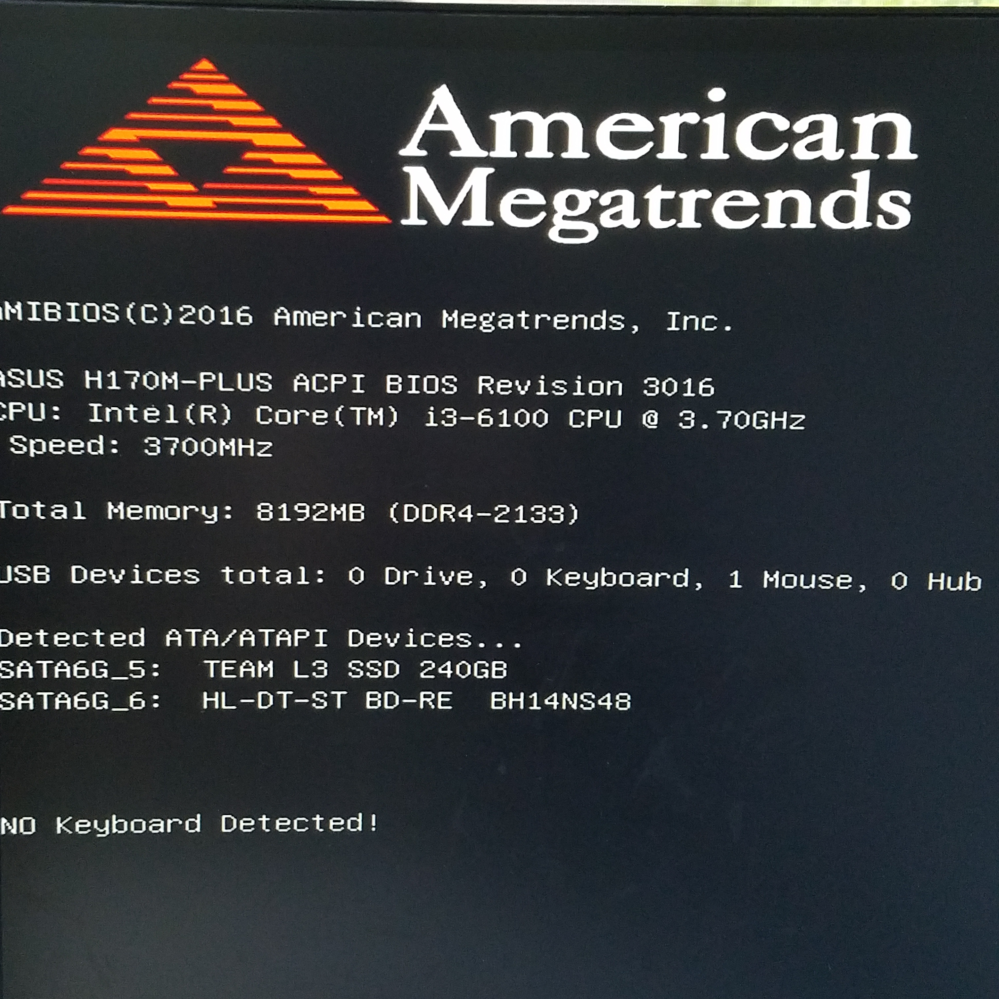 パソコン起動時にAmericanmegatrendsという警告が表 - Yahoo
