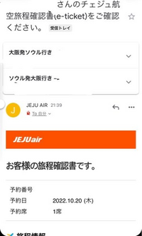 来月チェジュ航空を利用するのですが、チェックイン等の当日の流れが 