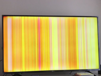 テレビに縦線状態になって何も見えなくなります。ひとつ線が入る 